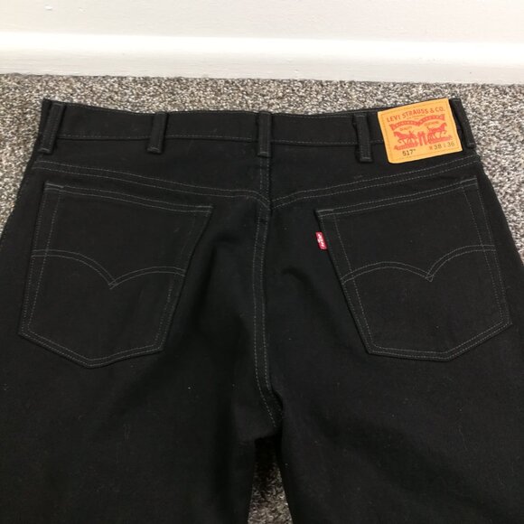 Levis Jeans 517 Bootcut Back 100% Cotton Red Tab Mens 38x37 - Picture 6 of 10